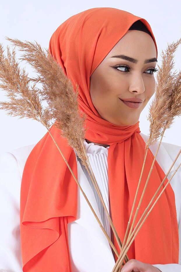 شال آسيوي - برتقالي - 6