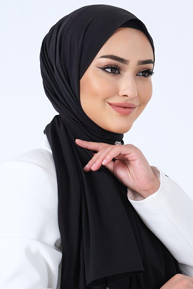 Asya Şal - Siyah - 4