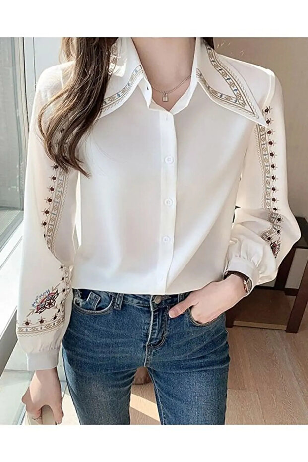 Nakışlı Gömlek - 1