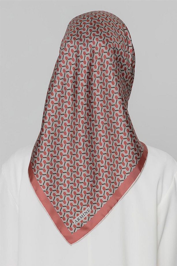 İpek Eşarp Nostalji - 8401-37 Bakır Twill - 4