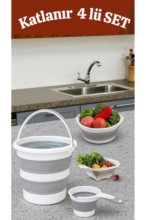 4 Lü Katlanır Set - 1