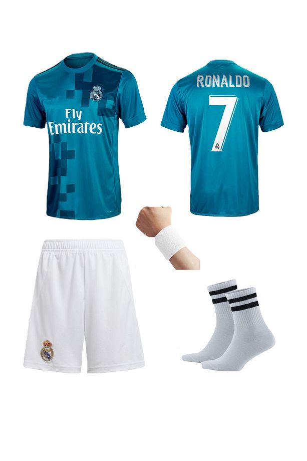 Efsane Turkuaz Ronaldo Çocuk Forması 4'lü Set - 2