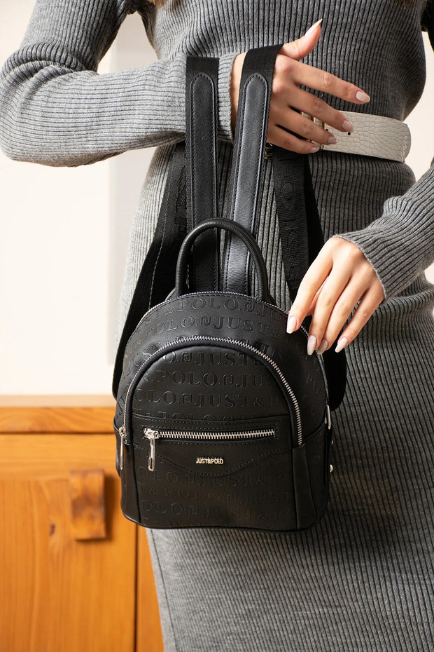 Women's Original Black New Season Stylish Backpack Shopper Suitable for Daily Combinations
