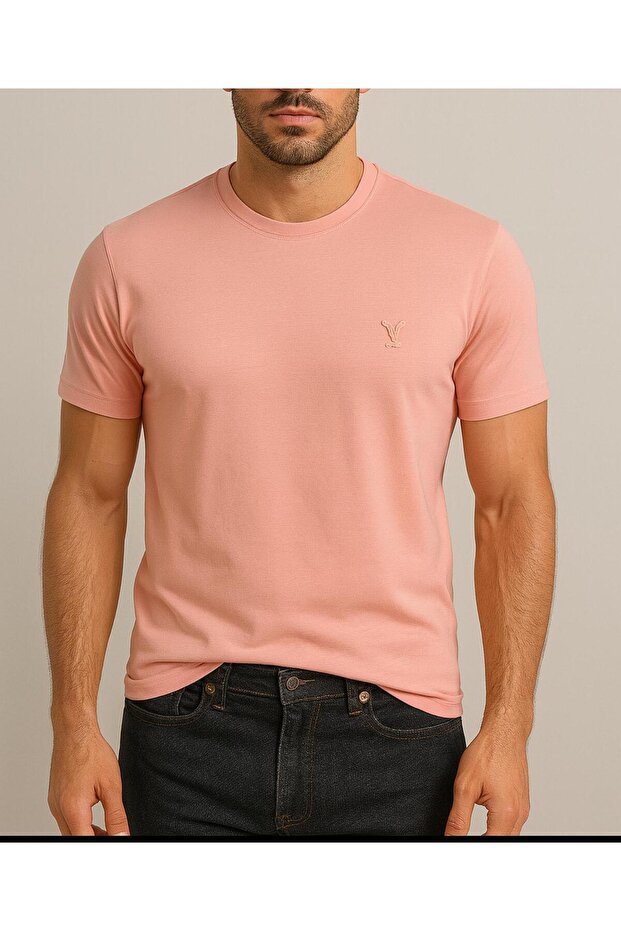 BİSİKLET YAKA ERKEK TSHİRT - 1