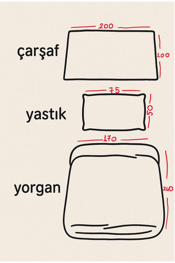 3D Dijital Baskılı İki Renkli Tek Kişilik Nevresim Takımı (Lastikli Çarşaf) - 6