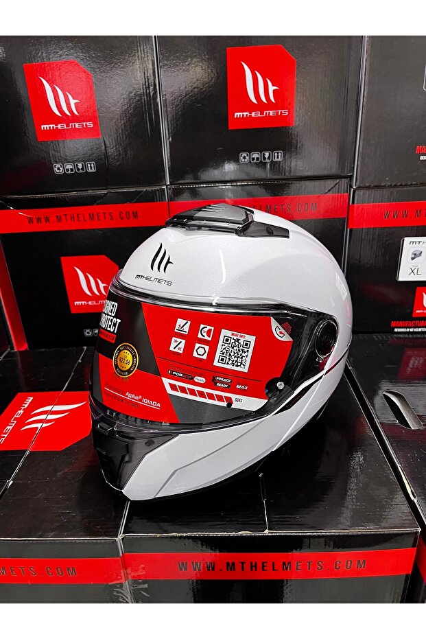 Helmets Atom 2 Sv Solid Çene Açılır Kask - 4