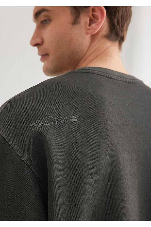 Bisiklet Yaka Antrasit Sweatshirt 0s10337-70092 - 5