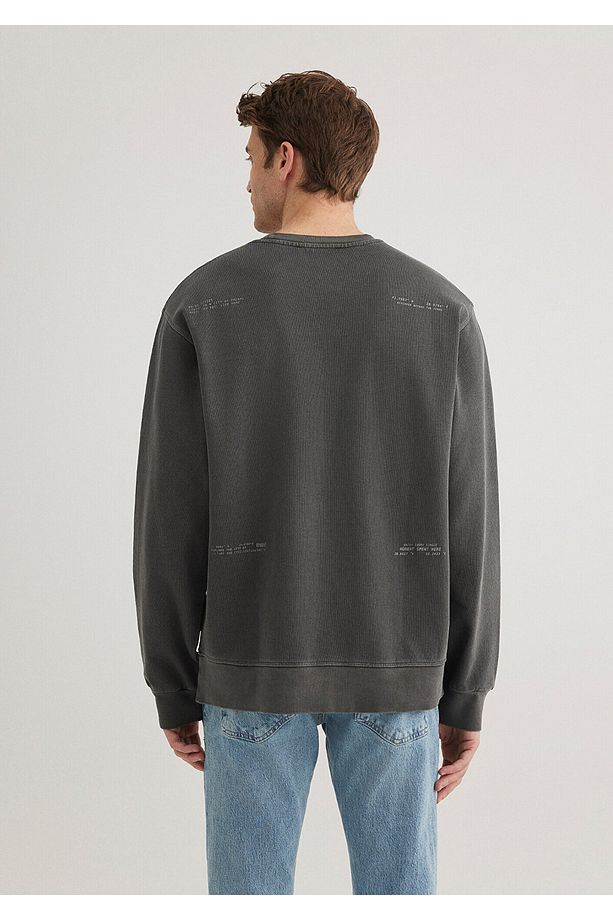 Bisiklet Yaka Antrasit Sweatshirt 0s10337-70092 - 4