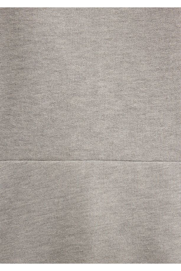 Kapüşonlu Gri Basic Sweatshirt 1s10186-83096 - 8
