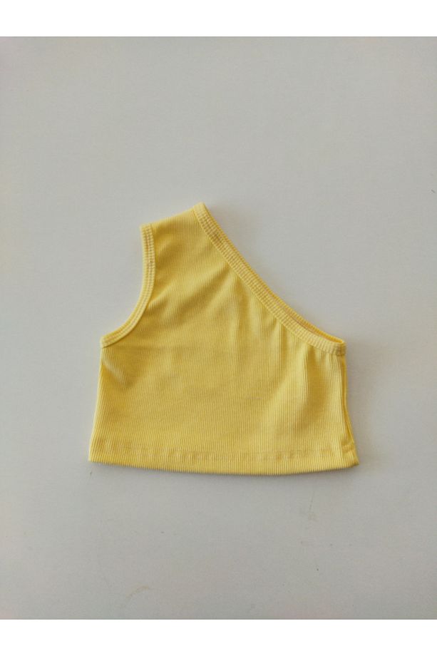 7'li Paket Kız Bebek/Çocuk Tek Omuz 2'li Crop Set - 4