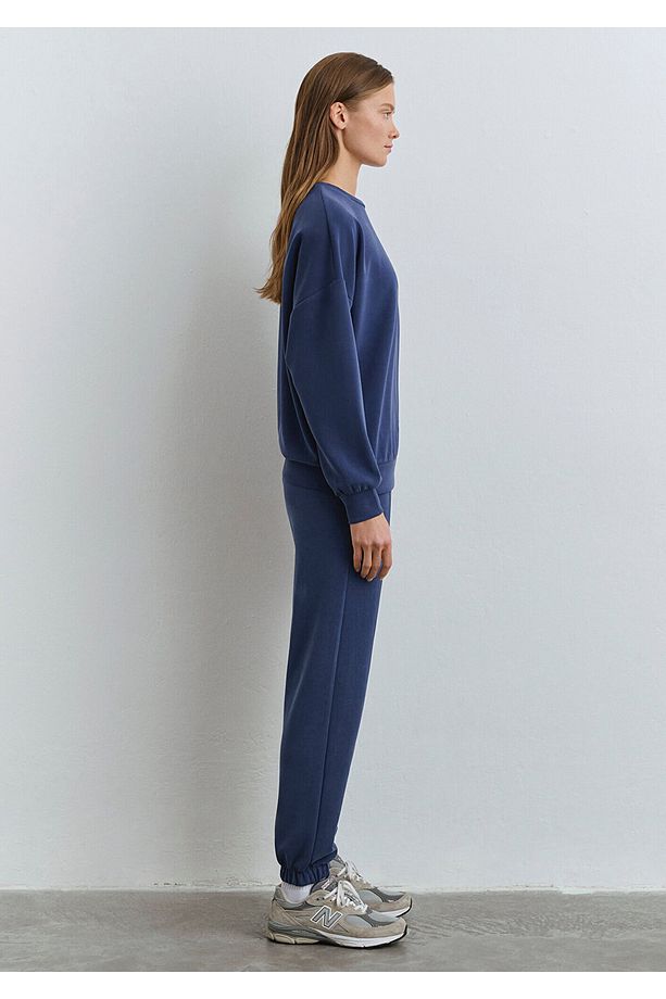 Lux Touch Tencel Tm Lacivert Modal Sweatshirt 168837-70491 - 4