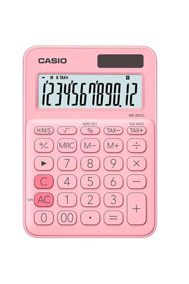Ms-20uc-pk 12 Hane Açık Pembe Masa Üstü Hesap Makinesi - 6