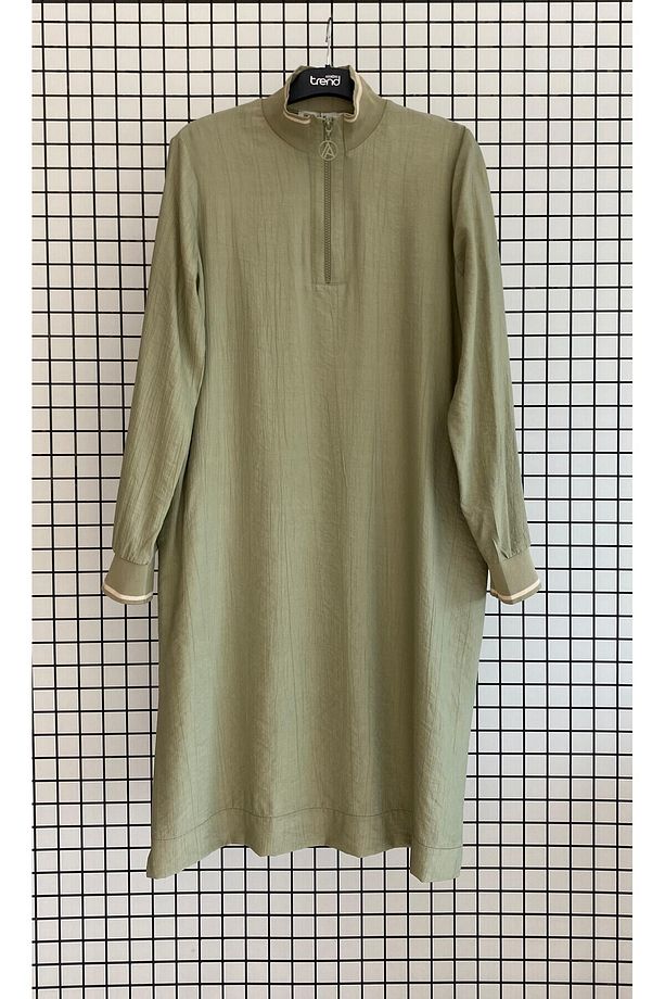 Trend İlkbahar Yaz Çilek Kumaş Basic Tunik - 6