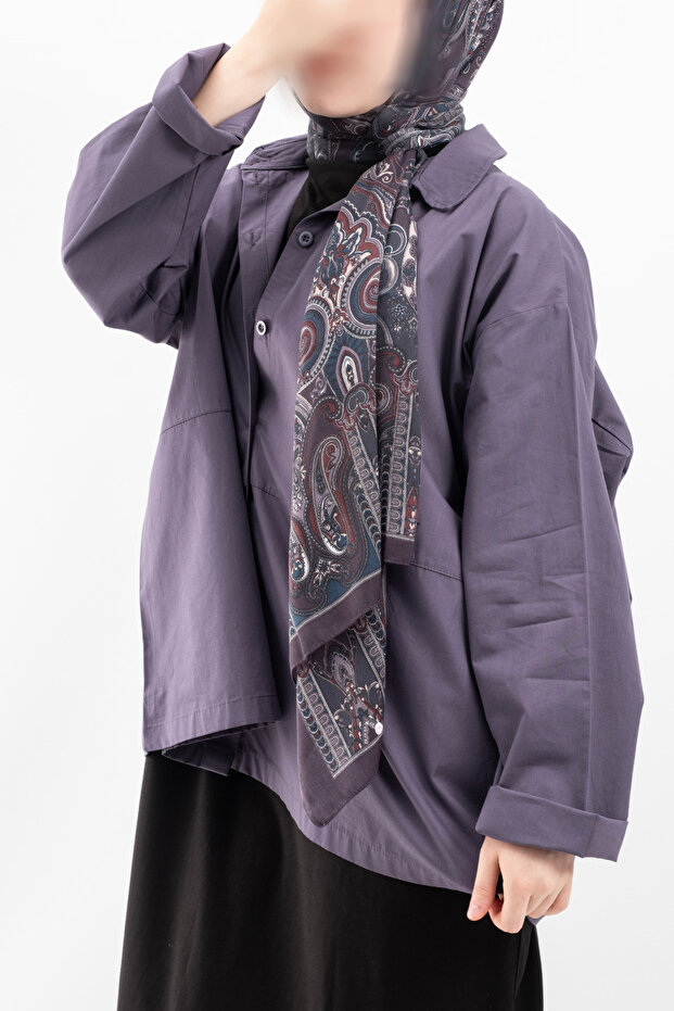 Oversize Kadın Gömlek - 7