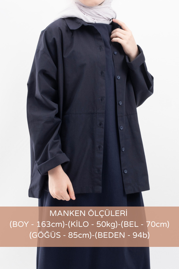 Oversize Kadın Gömlek - 3