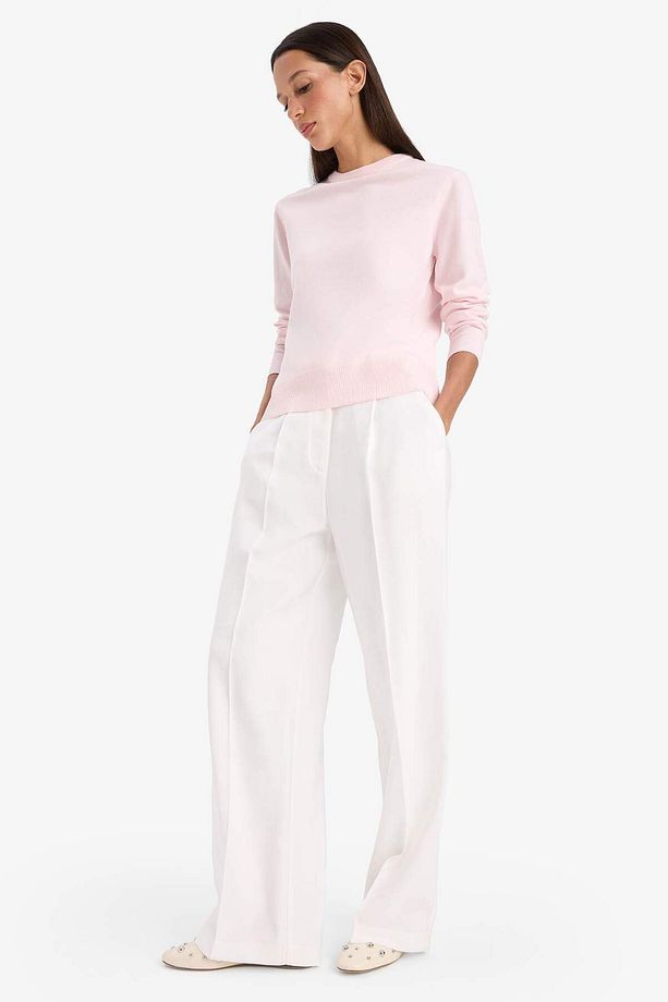Relax Fit Bisiklet Yaka Triko Kazak C0058AX25WN - 2