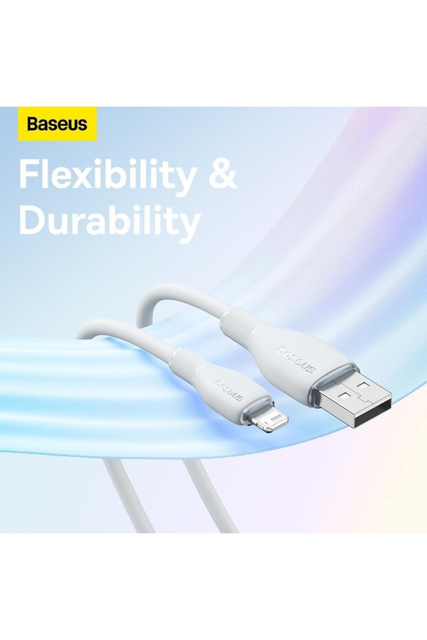 Pudding Hızlı Şarj Özellikli Usb To Lightning 2.4 A. Kablo 1.2m Beyaz - 2