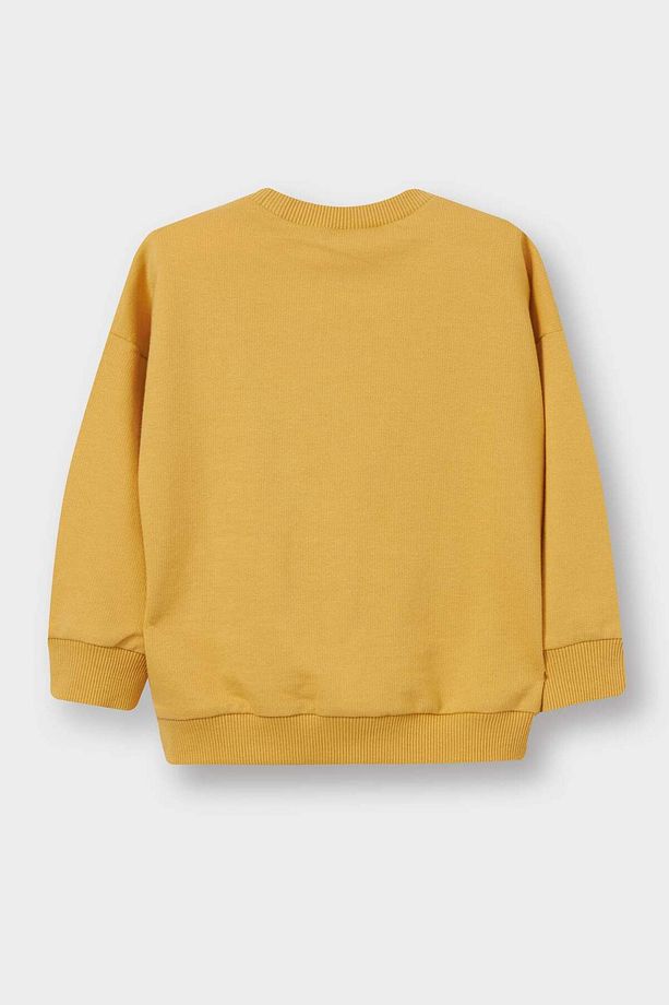 Erkek Bebek Bisiklet Yaka Basic Düz Sweatshirt A7343a525au - 3