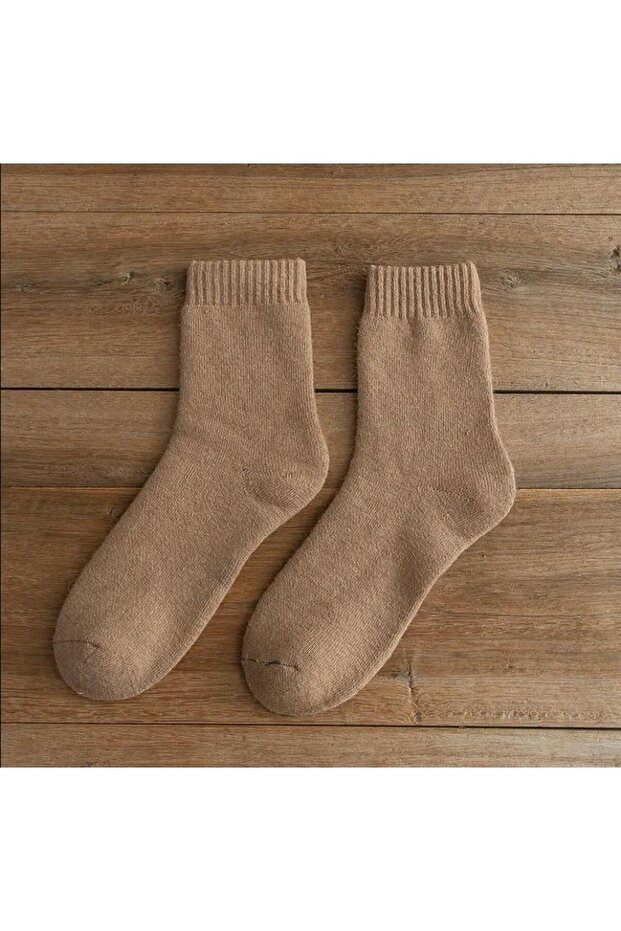 Thermal Unisex Winter Towel and Socks Set - 6 Pairs - 5