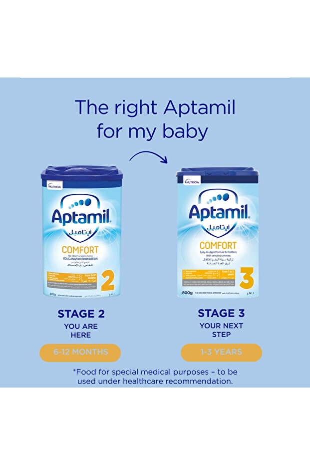 Comfort 2 Follow-on Formula Milk 6-12 Months, Colic & Constipation Support, 800g - 4