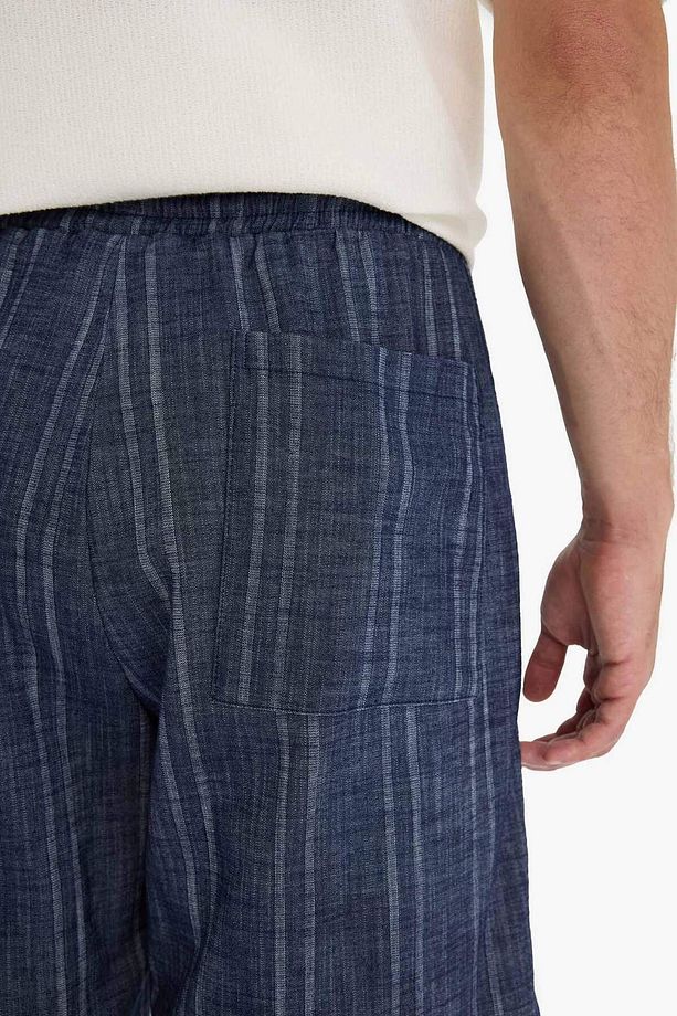 Relax Fit Beli Bağcıklı Bermuda Şort F7122AX25SM - 6