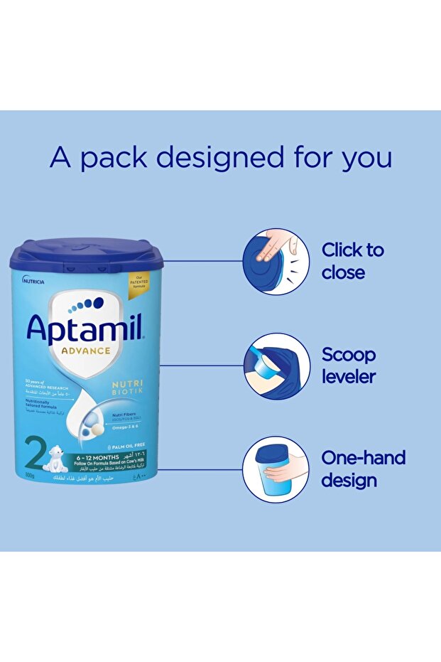 Advance 2 Follow-on Formula Milk From 6-12 Months, Easy To Use Pack, 800g - 3