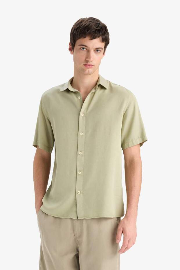 Regular Fit Kısa Kollu Gömlek E2530AX25SM - 5