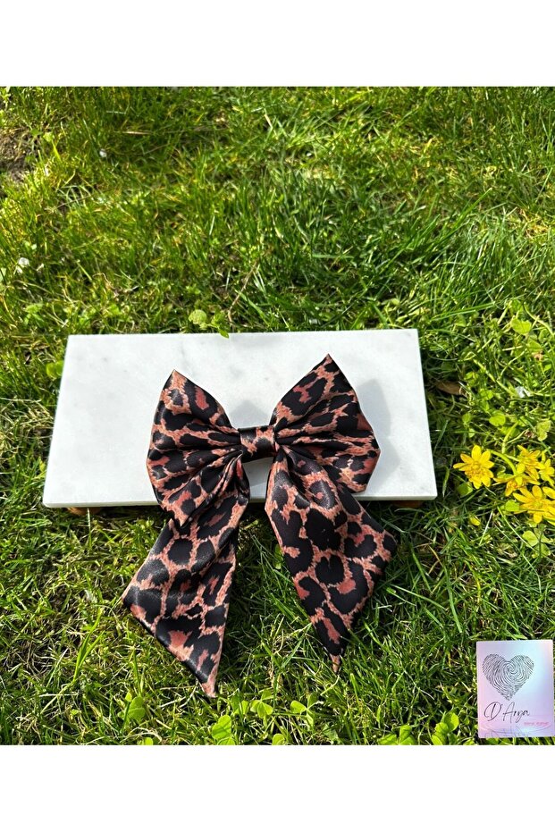 DD127 مشبك القوس منقوشة الفهد - 3