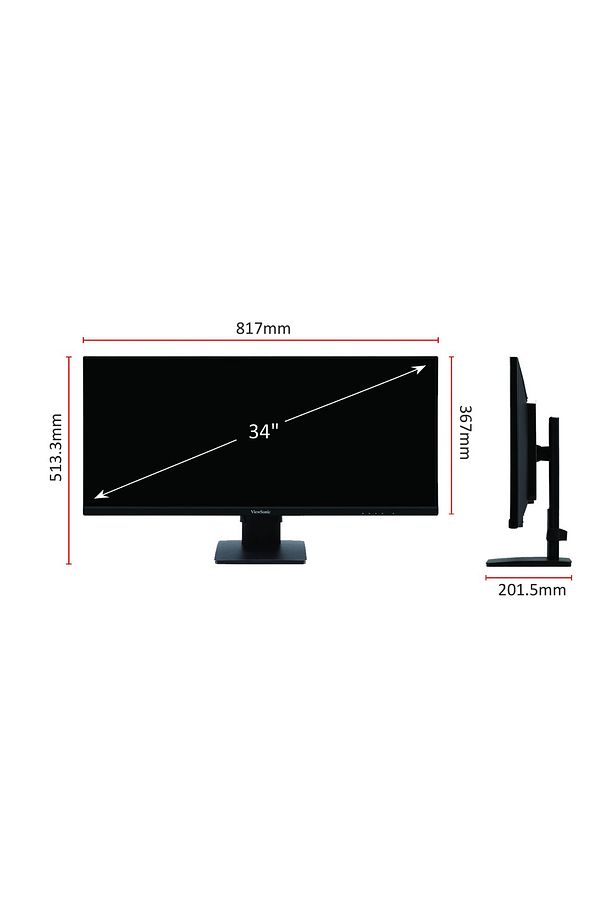34 Va3456-mhdj Ips Wqhd 3440x1440 75hz 4k Çerçevesiz Ev/ofis Monitorü - 7