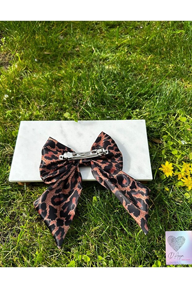 DD127 مشبك القوس منقوشة الفهد - 4