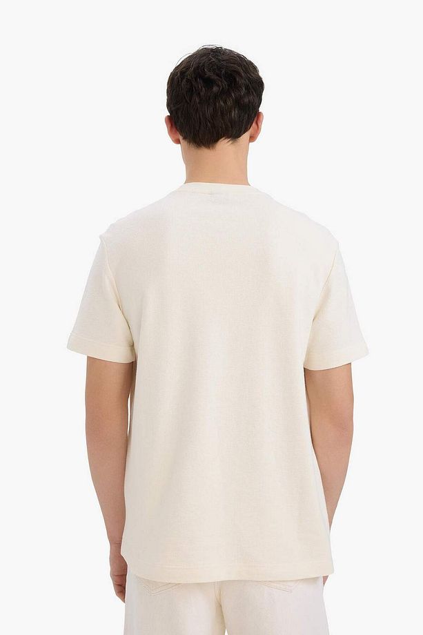 %100 Pamuk Regular Fit Bisiklet Yaka Kısa Kollu Tişört E2252AX25SM - 7