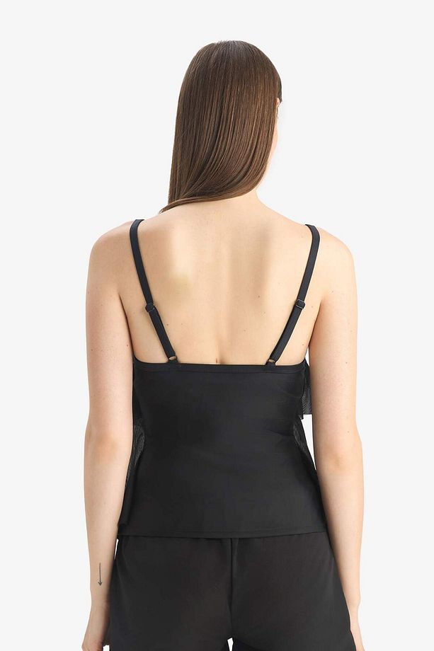 Regular Fit Tül Tankini-Fall in Love E3293AX25SM - 7