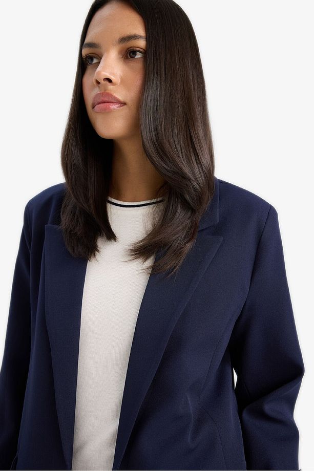 Regular Cepli Apoletli Blazer Ceket F3694AX25SM - 6