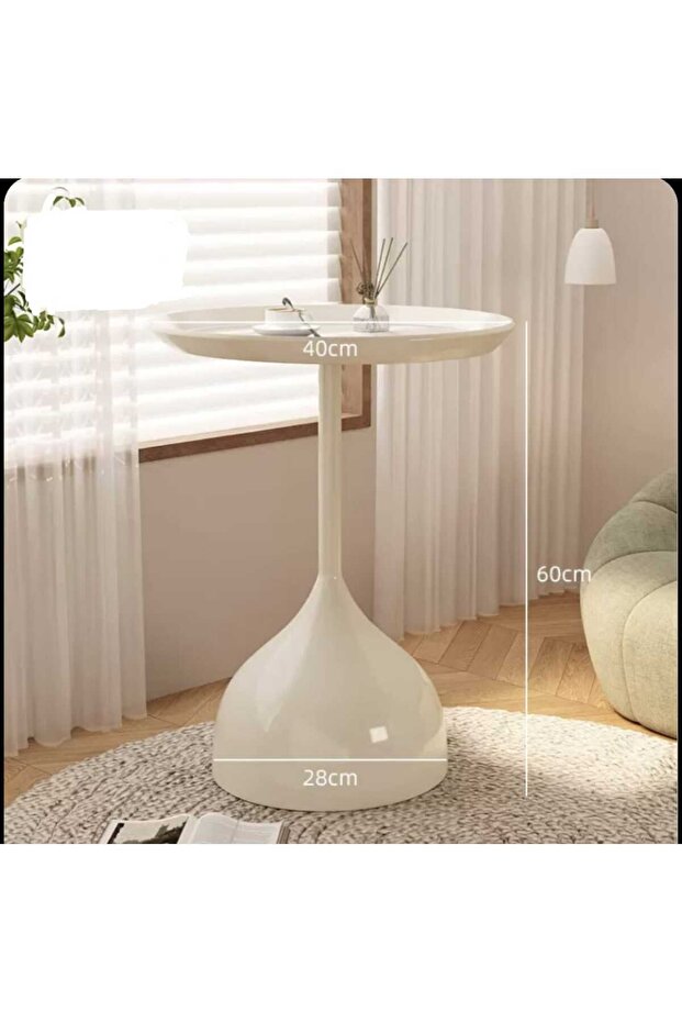 Multipurpose Side Coffee Table Set (Beige) - 3