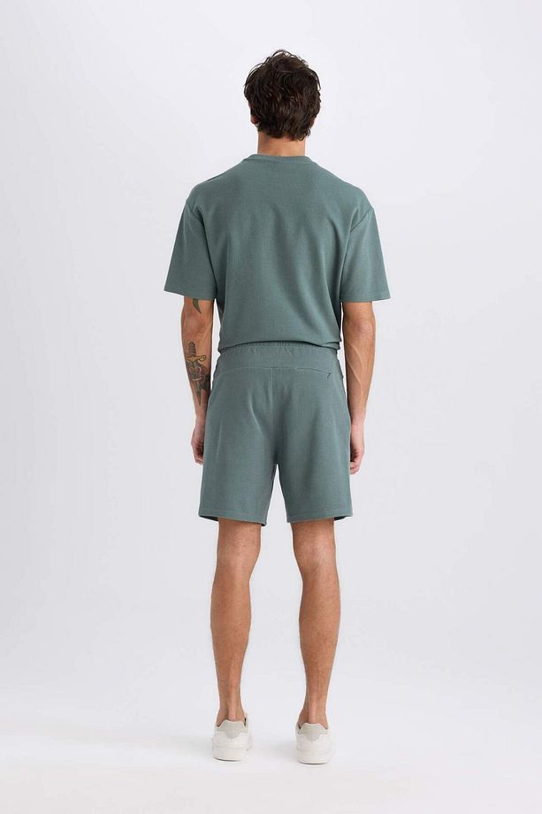 Regular Fit Düz Paça Cepli Basic Düz Şort B8792AX25SM - 6