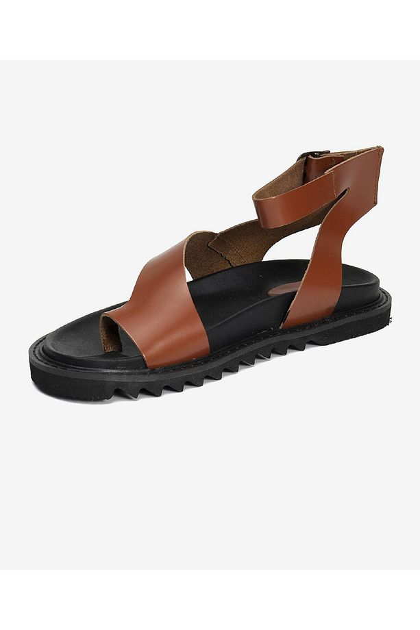 Kadın Taba Hakiki Deri Sandalet 3Y2CS50754 - 3