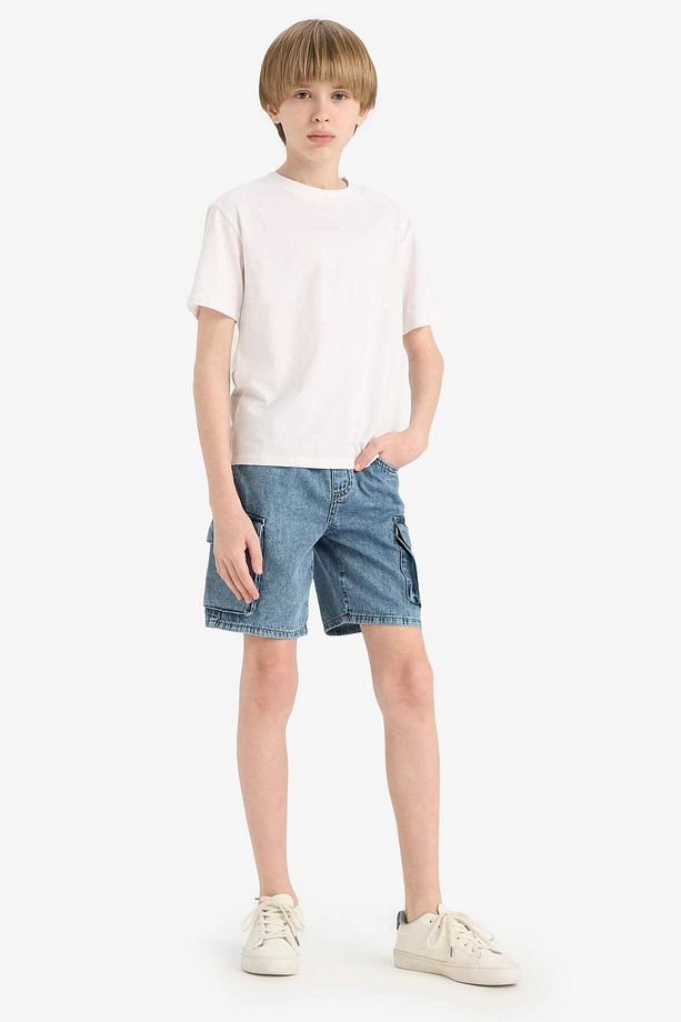 Erkek Çocuk Jean Şort D8566A825SM - 5
