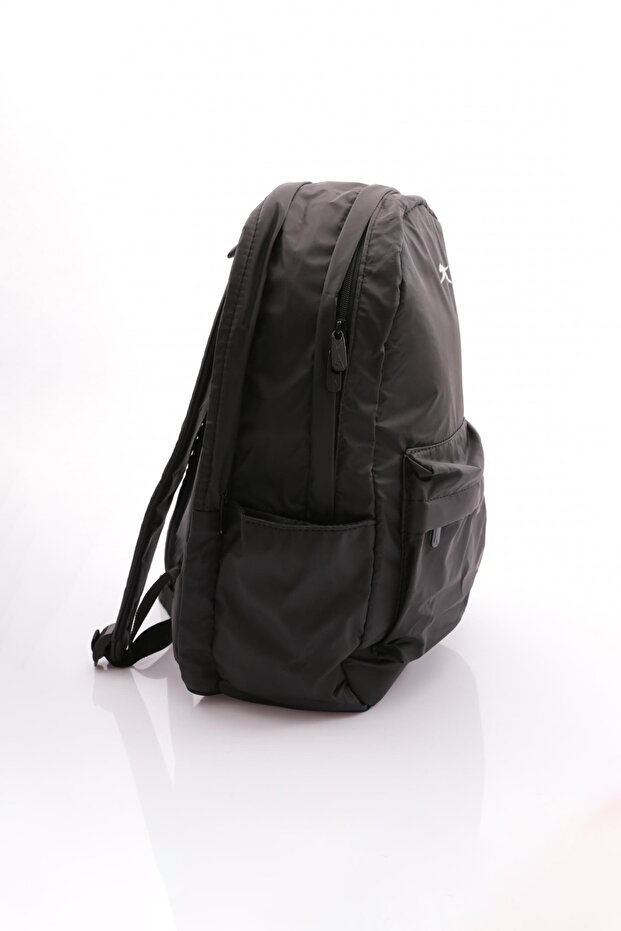 24002 Model Batik Patterned Black Backpack - 2