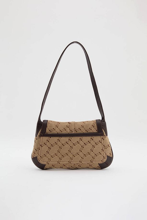 TOKA DETAYLI MONOGRAM ÇANTA - 8