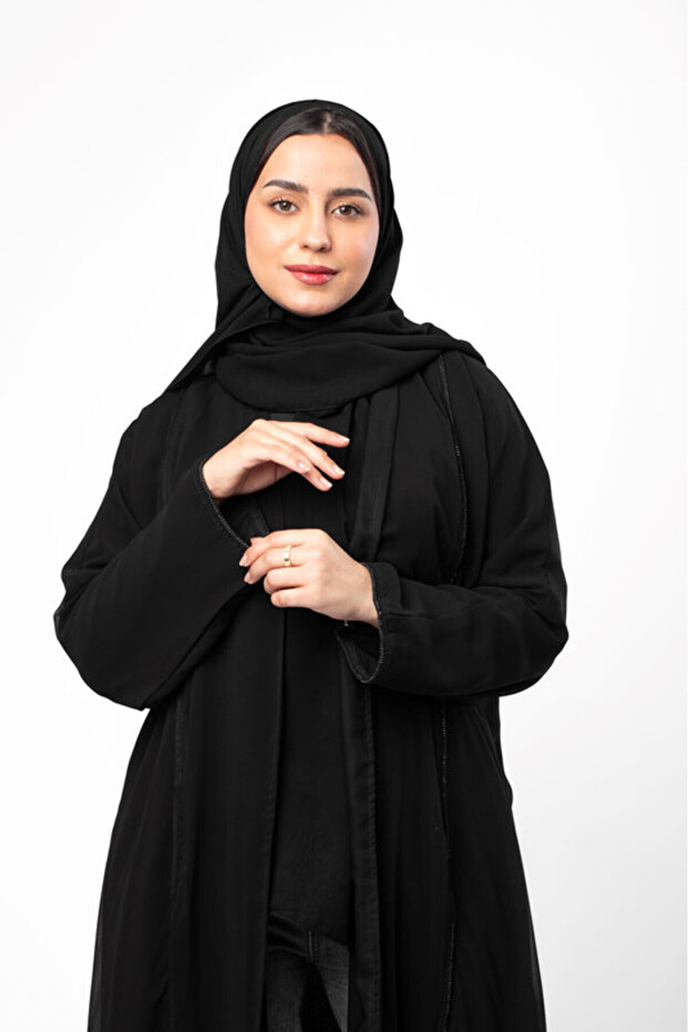 عباية شيفون سوداء - 7