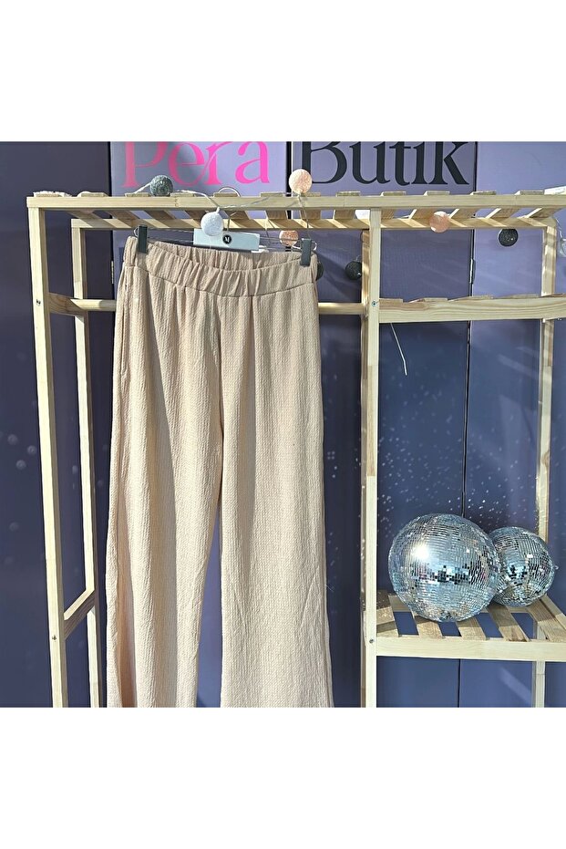KREM BÖRÜMCEK PANTOLON