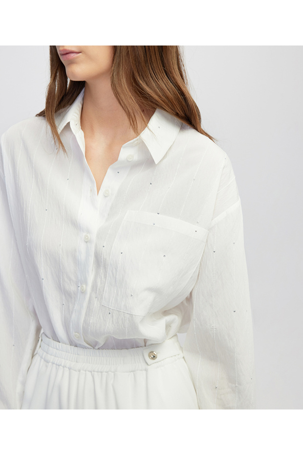 قميص مرصع بالترتر - 2