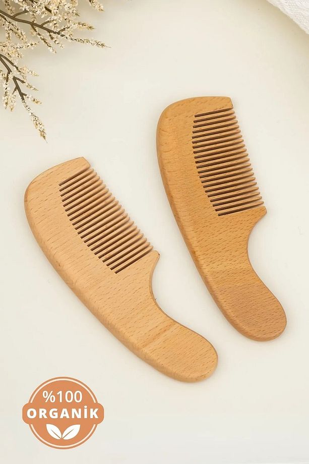 1 Adet Organik Ahşap Şimşir Tarak Seti Tarak 14 cm Sandal Ağacı Tarakk - 1