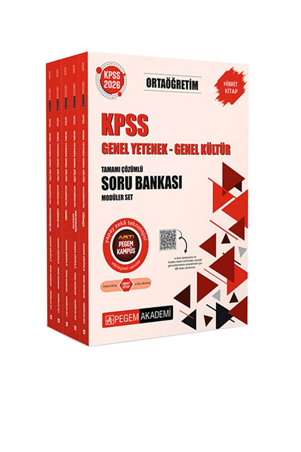 2026 KPSS Ortaöğretim Önlisans GYGK Pegem Soru Bankası Yediiklim Konu Modüler Set - 3