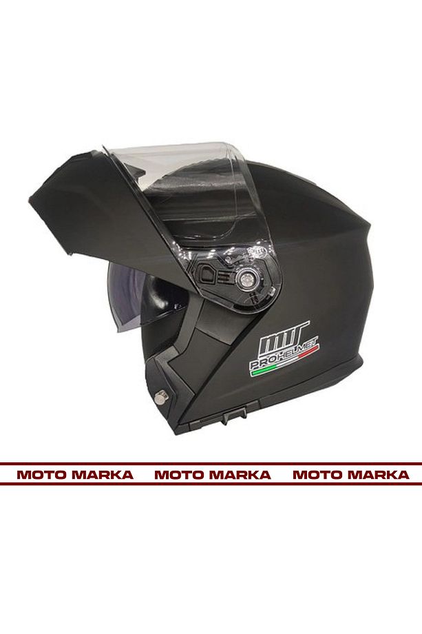 PROHELMET M-966 SİYAH ÇENE AÇILIR MOTOSİKLET KASK - 2