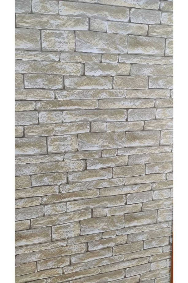 Yeşil Doğal Taş Desenli Üç Boyutlu Silinebilir 5 M2 Duvar Kağıdı - 4