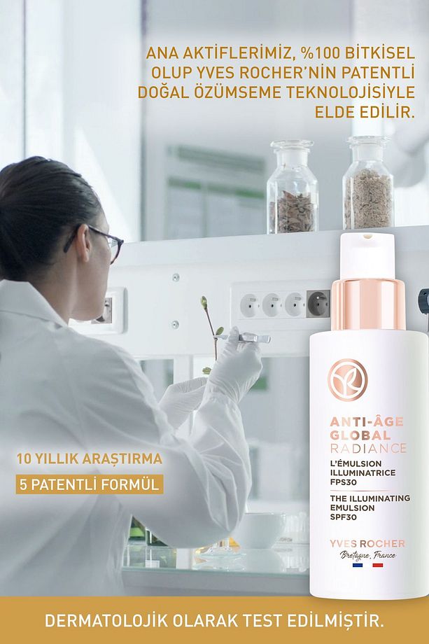 Leke ve Yaşlanma Karşıtı Bitkisel Kök Hücre Bakımı Anti-Age Global Radiance- Vitamin E - 30 SPF Krem - 6