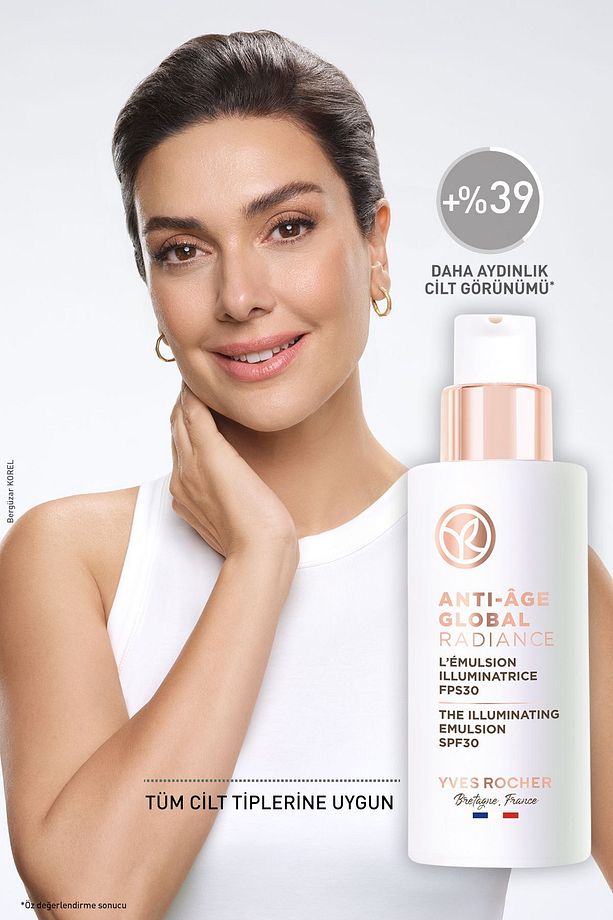 Leke ve Yaşlanma Karşıtı Bitkisel Kök Hücre Bakımı Anti-Age Global Radiance- Vitamin E - 30 SPF Krem - 3