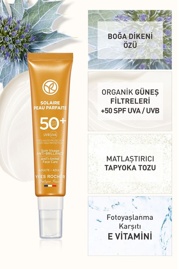 Spf 50 Yüksek Korumalı Yağlanma Ve Leke Karşıtı Yüz Güneş Kremi/Solaire Peau Parfaite-40 ml - 3