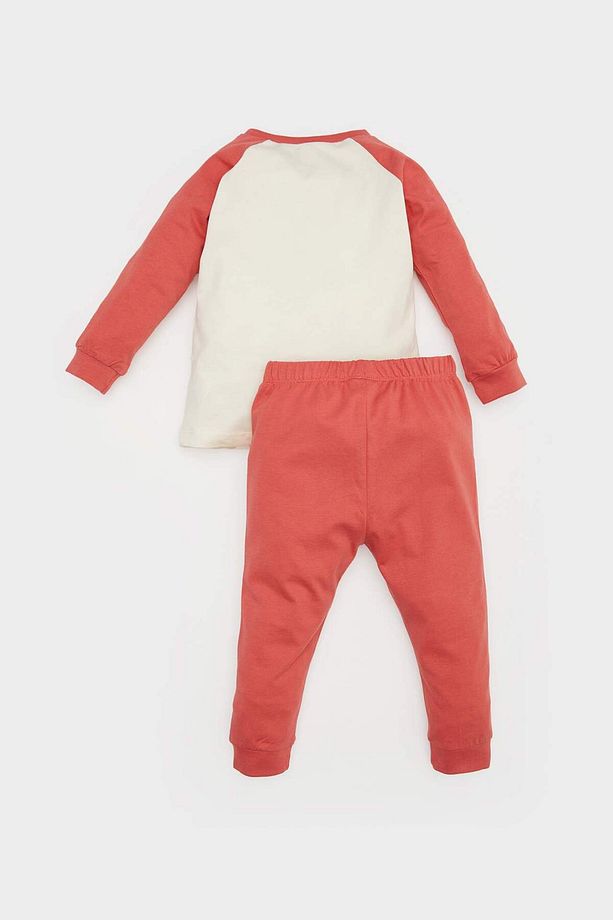 Erkek Bebek Pijama Takımı Araç Baskılı Uzun Kollu Penye Üst Beli Lastikli Uzun Alt E0758A525SP - 4